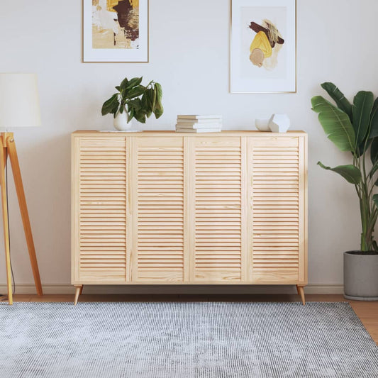 Kastdeuren met lamellen 4 st 99,3x39,4 cm massief grenenhout is nu te koop bij PeponiXL, paradijselijk wonen!