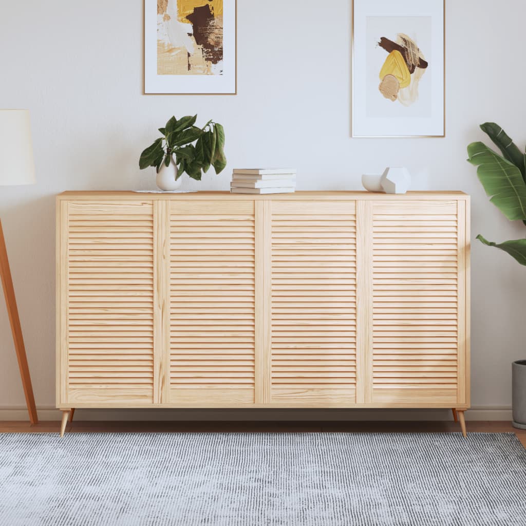 Kastdeuren met lamellen 4 st 99,3x49,4 cm massief grenenhout is nu te koop bij PeponiXL, paradijselijk wonen!