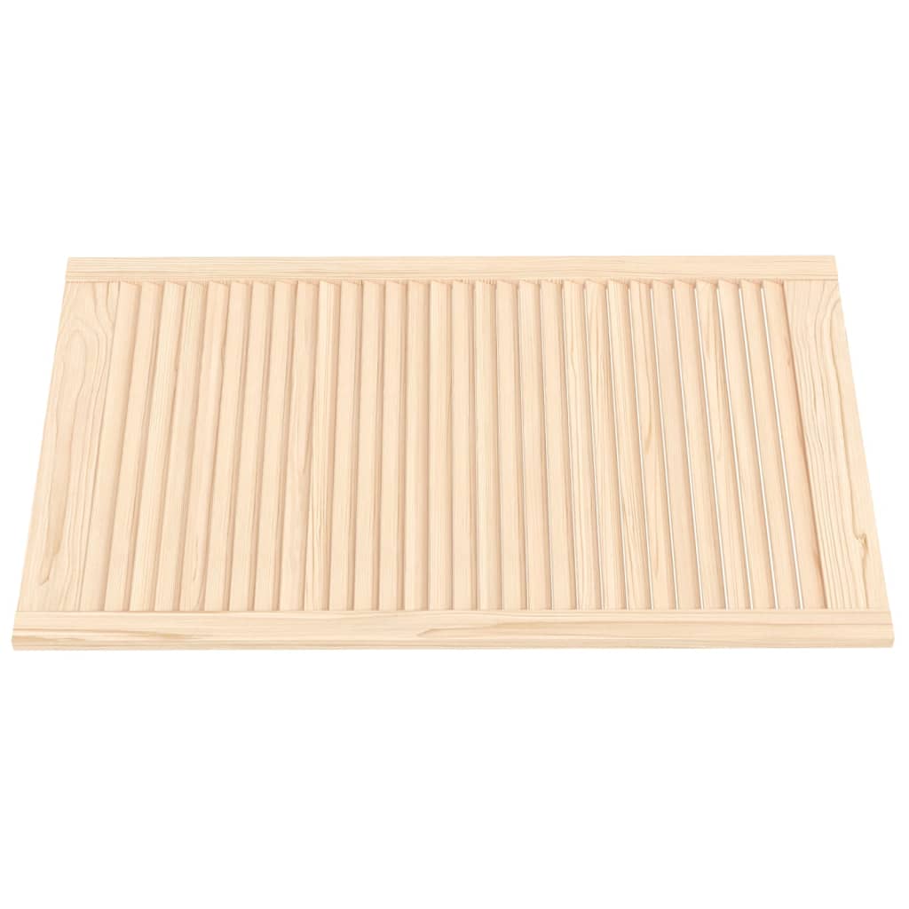 Kastdeuren met lamellen 2 st 99,3x59,4 cm massief grenenhout is nu te koop bij PeponiXL, paradijselijk wonen!