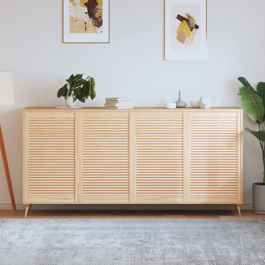 Kastdeuren met lamellen 4 st 99,3x59,4 cm massief grenenhout is nu te koop bij PeponiXL, paradijselijk wonen!