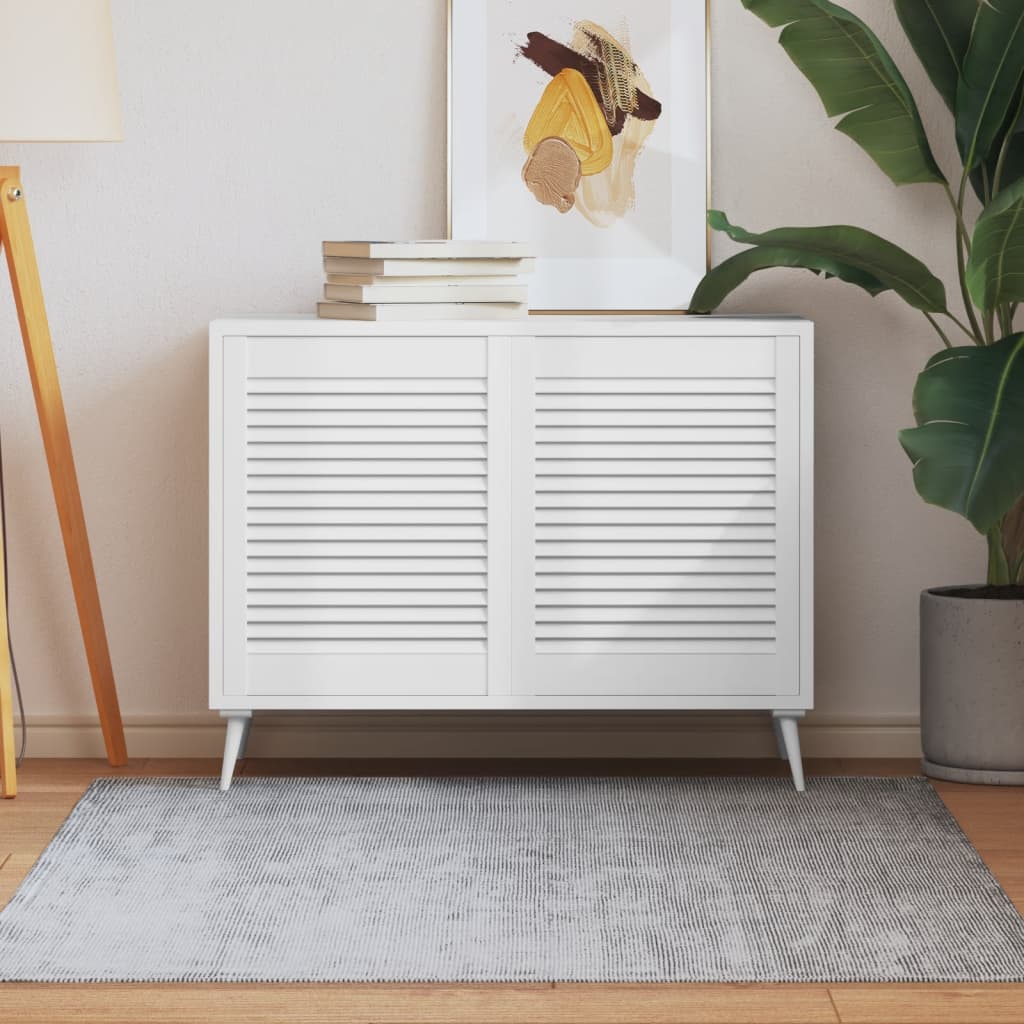 Kastdeuren met lamellen 2 st 61,5x49,4 cm grenenhout wit is nu te koop bij PeponiXL, paradijselijk wonen!