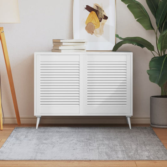 Kastdeuren met lamellen 2 st 61,5x49,4 cm grenenhout wit is nu te koop bij PeponiXL, paradijselijk wonen!
