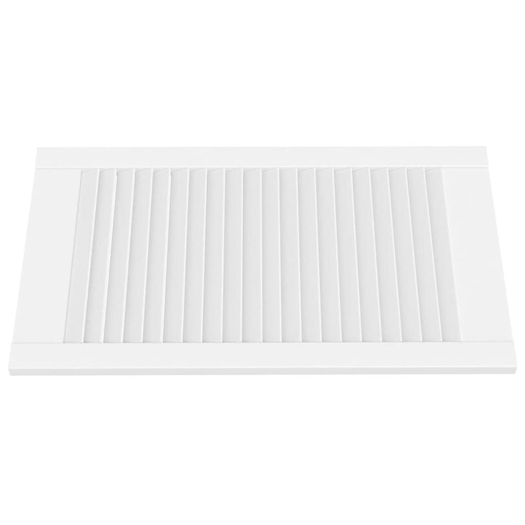 Kastdeur met lamellen 69x39,4 cm massief grenenhout wit is nu te koop bij PeponiXL, paradijselijk wonen!
