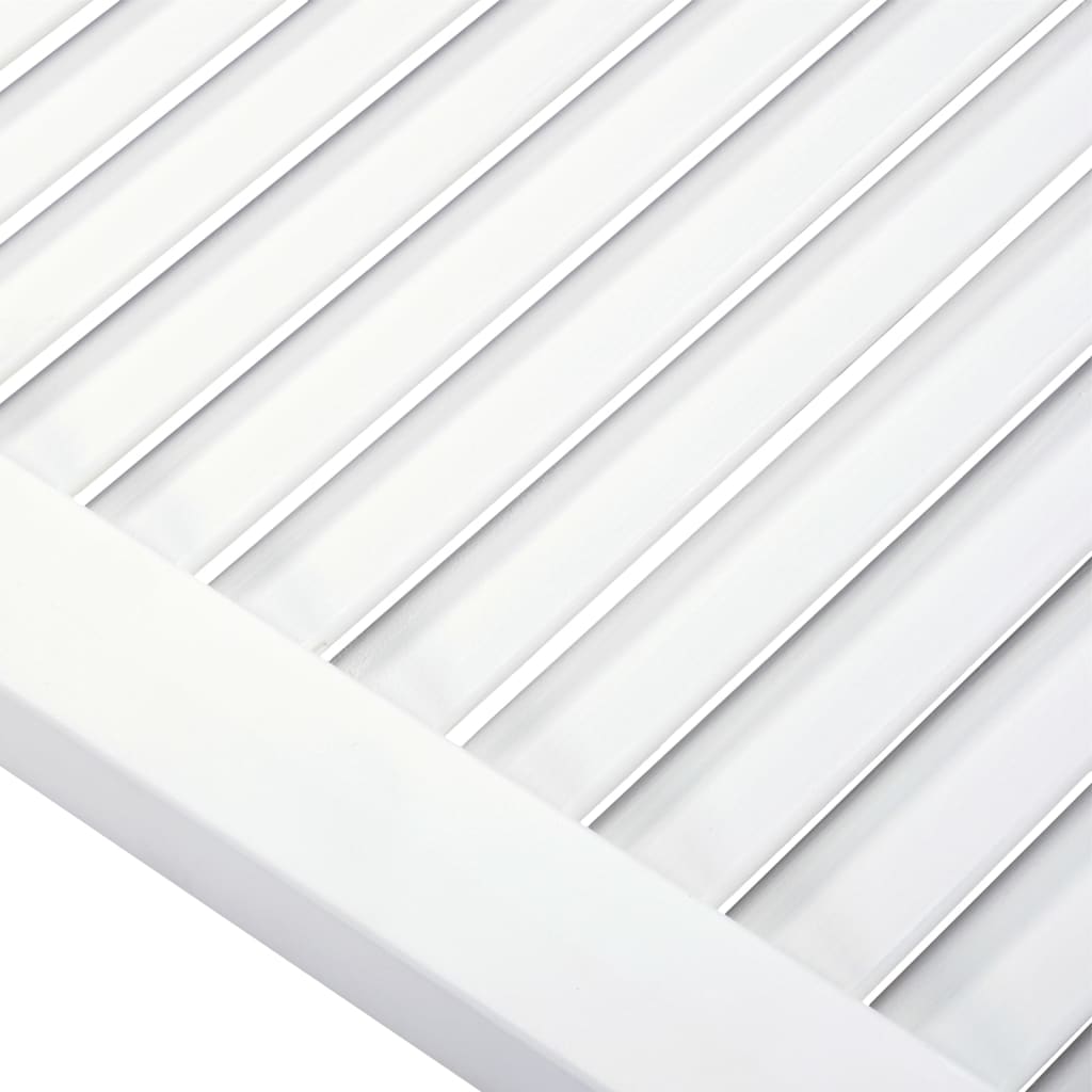 Kastdeur met lamellen 99,3x49,4 cm massief grenenhout wit is nu te koop bij PeponiXL, paradijselijk wonen!