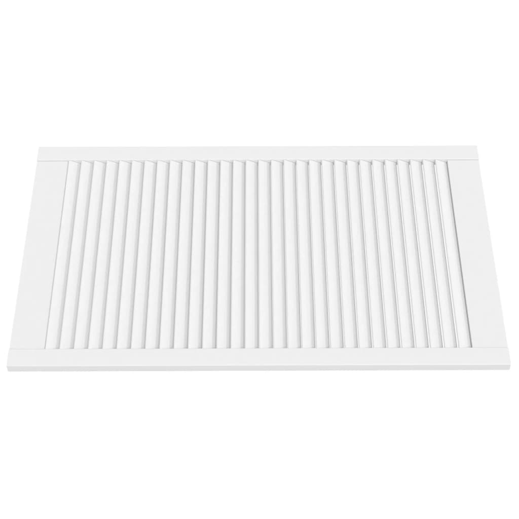 Kastdeuren met lamellen 4 st 99,3x59,4 cm grenenhout wit is nu te koop bij PeponiXL, paradijselijk wonen!
