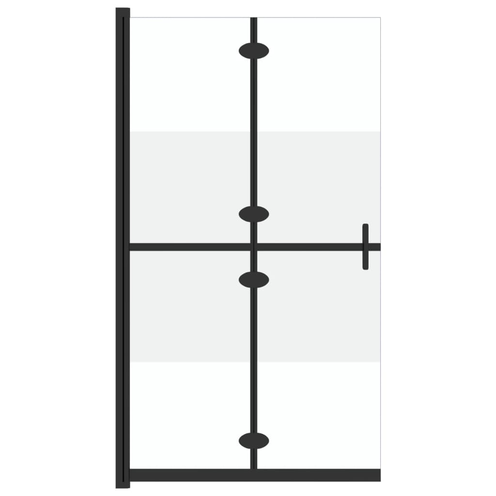 Inloopdouchewand inklapbaar 80x190 cm ESG-glas halfmat is nu te koop bij PeponiXL, paradijselijk wonen!