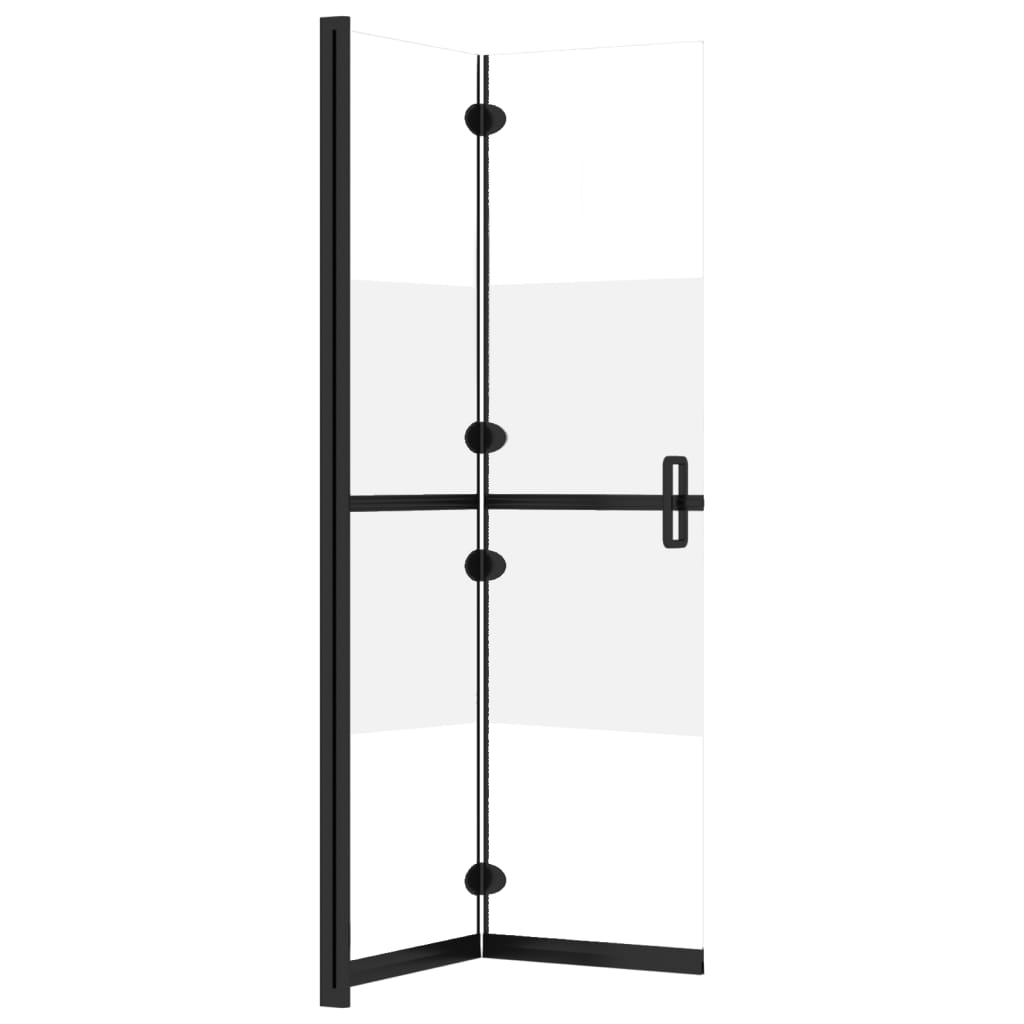 Inloopdouchewand inklapbaar 80x190 cm ESG-glas halfmat is nu te koop bij PeponiXL, paradijselijk wonen!