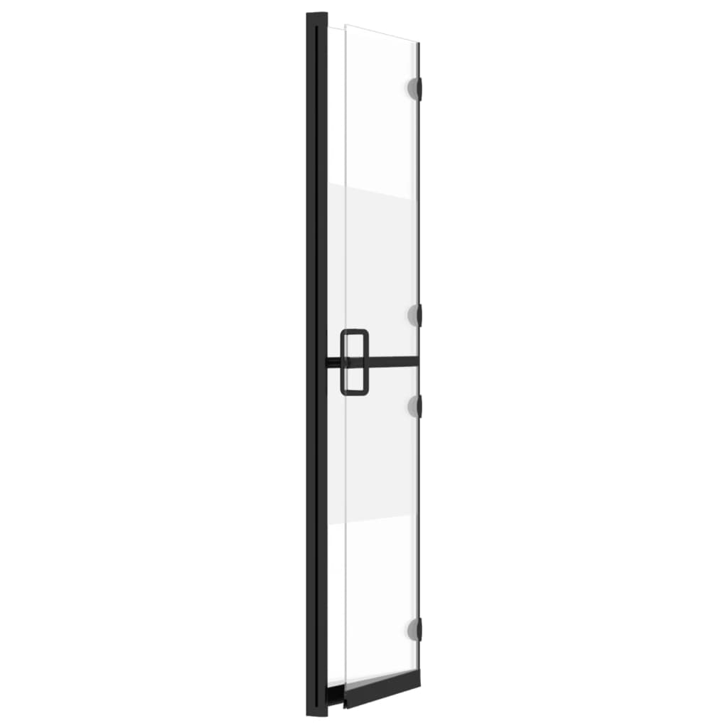 Inloopdouchewand inklapbaar 80x190 cm ESG-glas halfmat is nu te koop bij PeponiXL, paradijselijk wonen!