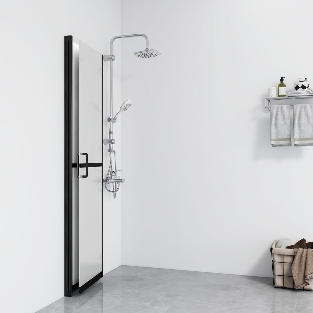 Inloopdouchewand inklapbaar 70x190 cm ESG-glas mat is nu te koop bij PeponiXL, paradijselijk wonen!