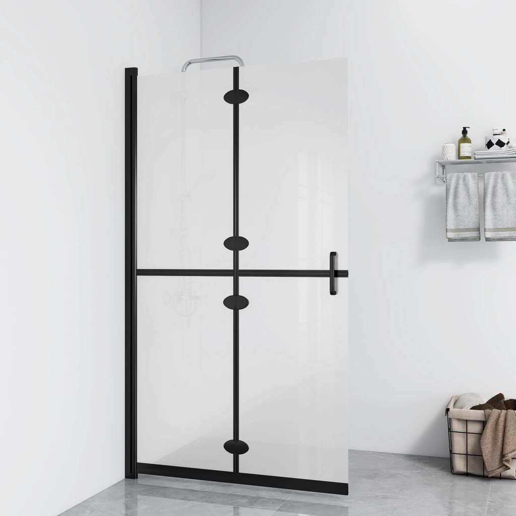 Inloopdouchewand inklapbaar 70x190 cm ESG-glas mat is nu te koop bij PeponiXL, paradijselijk wonen!
