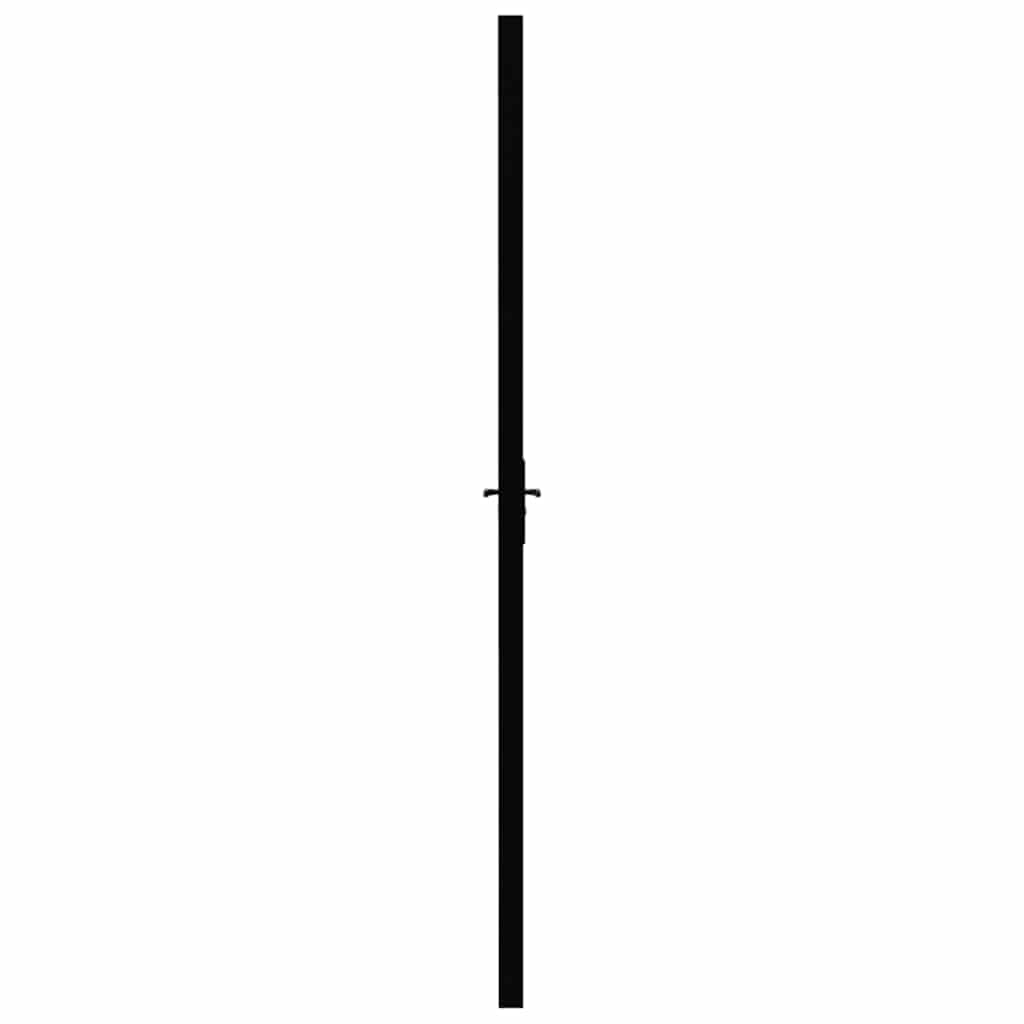 Binnendeur 76x201,5 cm ESG-glas en aluminium zwart is nu te koop bij PeponiXL, paradijselijk wonen!
