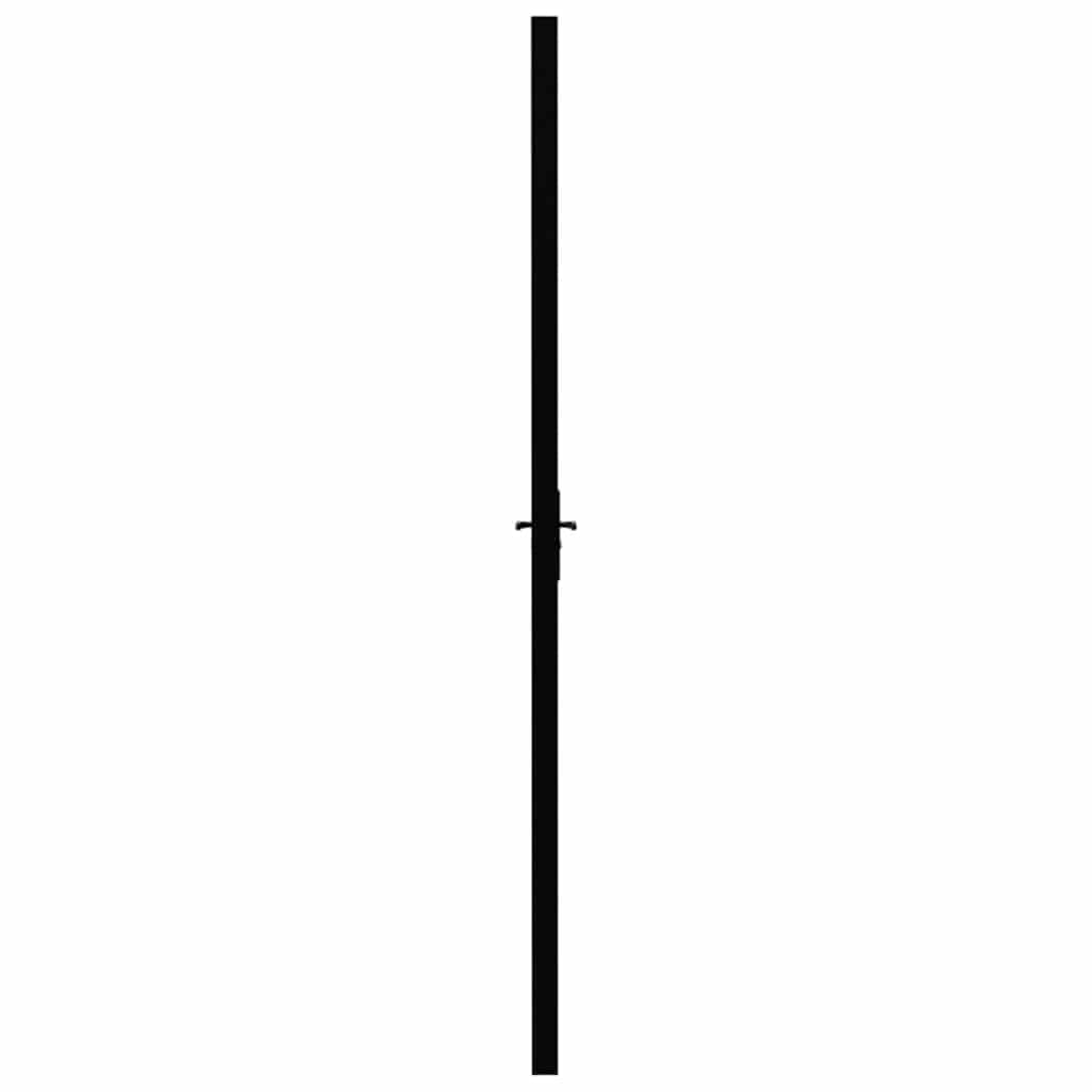 Binnendeur 83x201,5 cm ESG-glas en aluminium zwart is nu te koop bij PeponiXL, paradijselijk wonen!