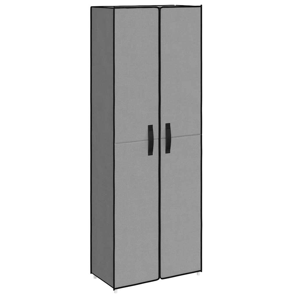 Schoenenkast 60x30x166 cm stof grijs is nu te koop bij PeponiXL, paradijselijk wonen!