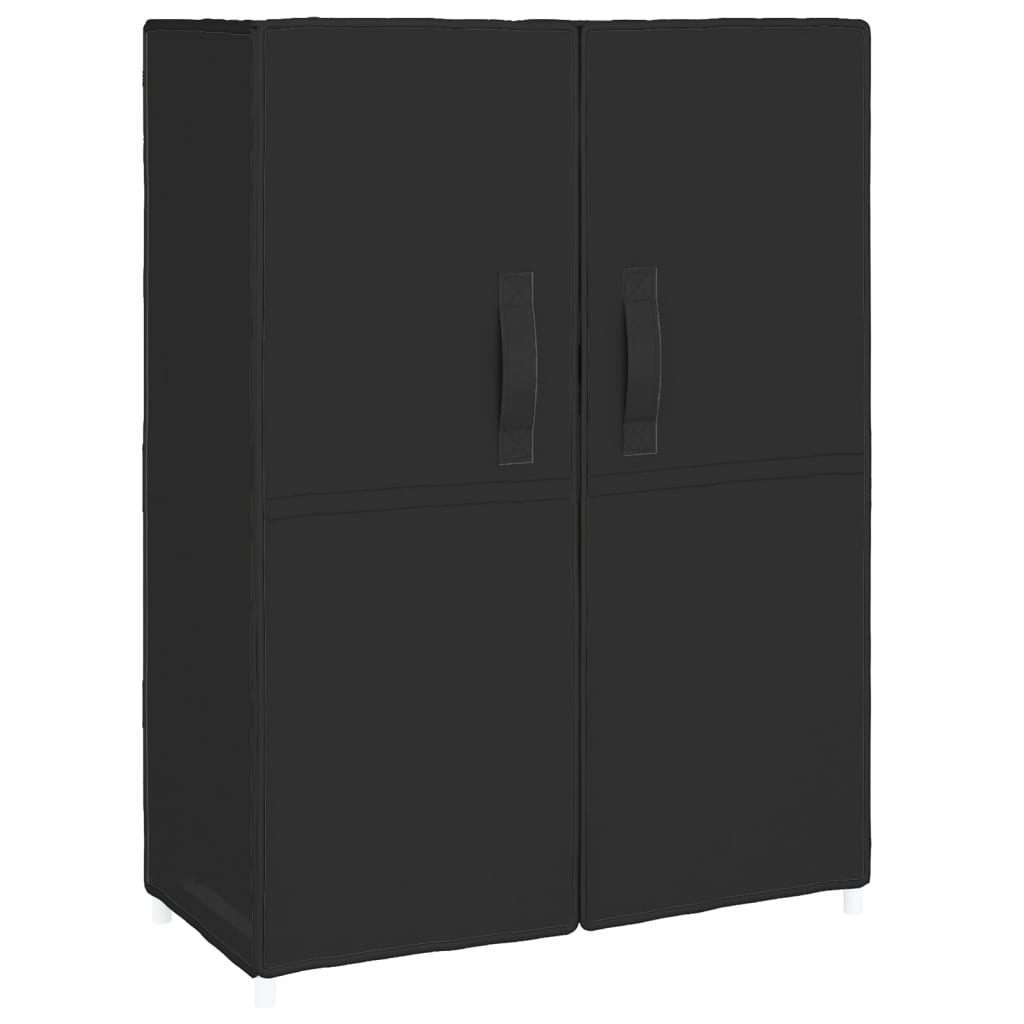 Schoenenkast 60x30x90 cm stof zwart is nu te koop bij PeponiXL, paradijselijk wonen!
