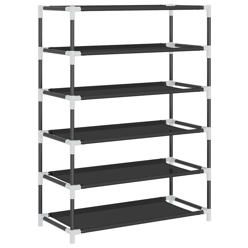 Schoenenkast 60x30x90 cm stof zwart is nu te koop bij PeponiXL, paradijselijk wonen!