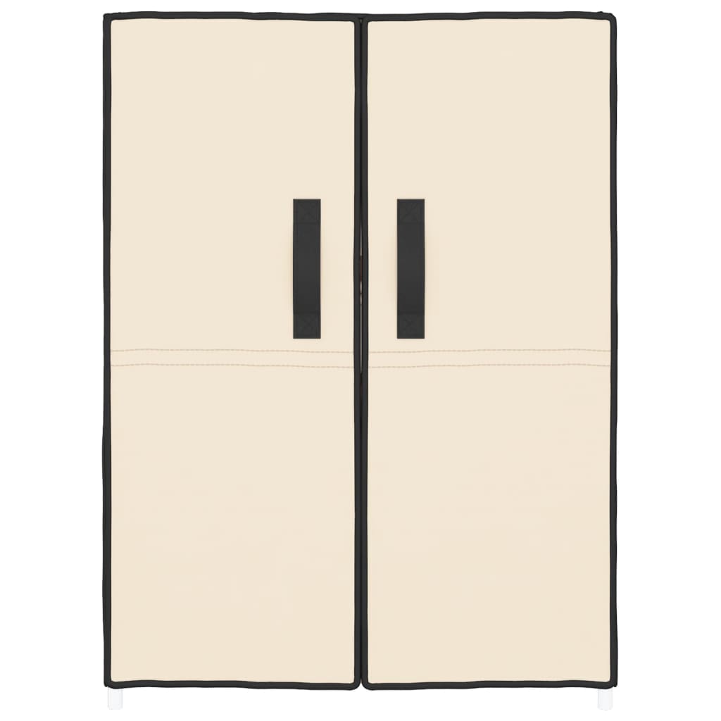Schoenenkast 60x28x90 cm stof crèmekleurig is nu te koop bij PeponiXL, paradijselijk wonen!