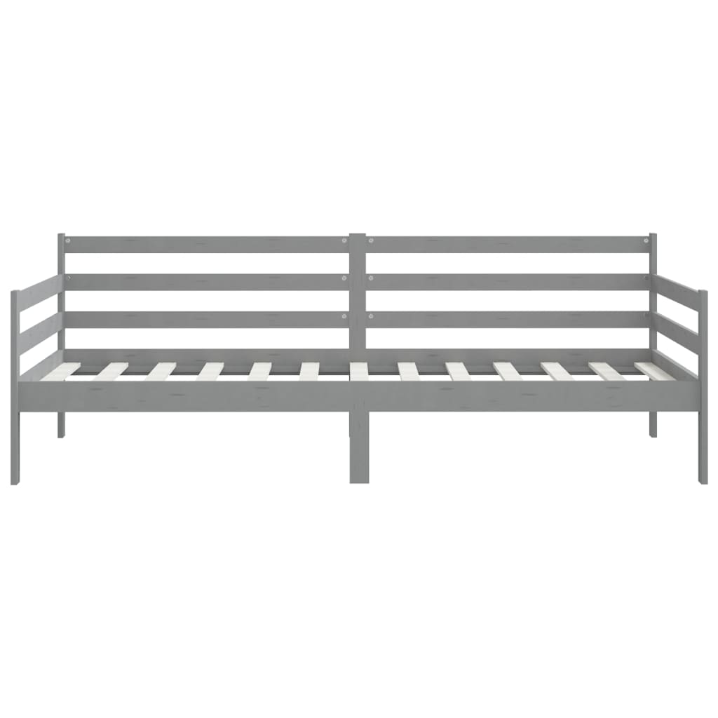 Slaapbank massief grenenhout grijs 90x200 cm is nu te koop bij PeponiXL, paradijselijk wonen!