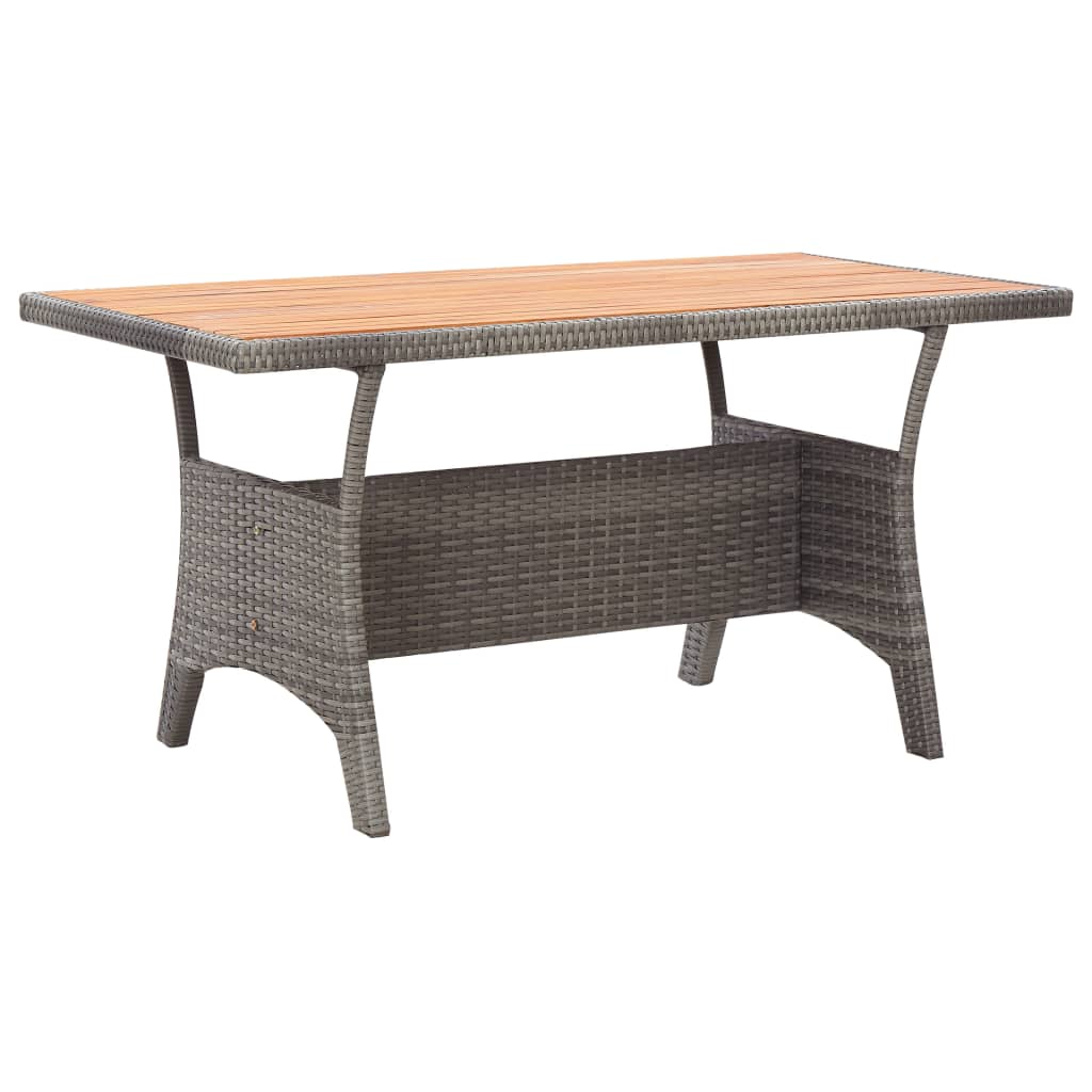 Tuintafel 120x70x66 cm massief acaciahout grijs is nu te koop bij PeponiXL, paradijselijk wonen!