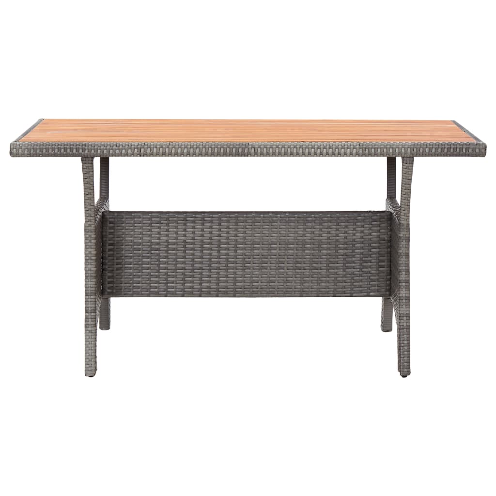 Tuintafel 120x70x66 cm massief acaciahout grijs is nu te koop bij PeponiXL, paradijselijk wonen!