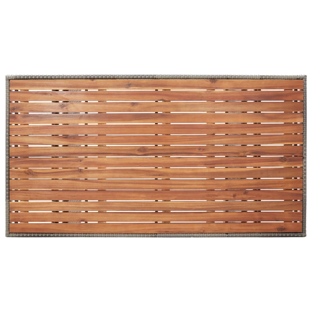 Tuintafel 120x70x66 cm massief acaciahout grijs is nu te koop bij PeponiXL, paradijselijk wonen!