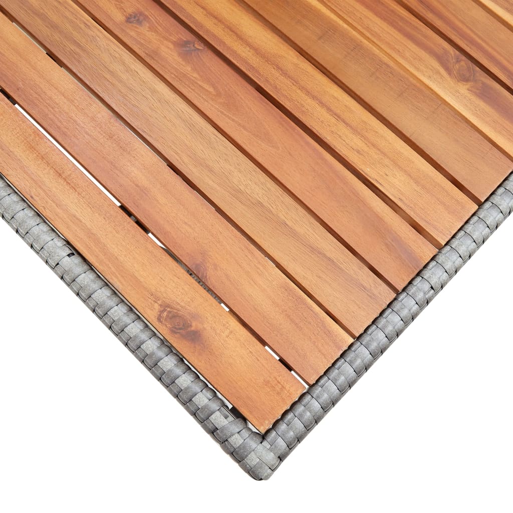 Tuintafel 120x70x66 cm massief acaciahout grijs is nu te koop bij PeponiXL, paradijselijk wonen!