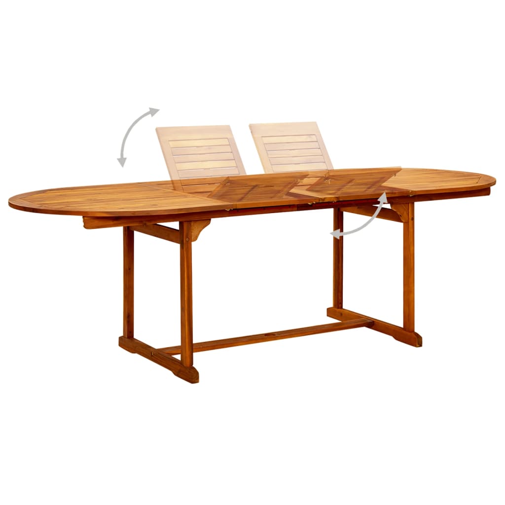 Tuintafel (160-240)x100x75 cm massief acaciahout is nu te koop bij PeponiXL, paradijselijk wonen!