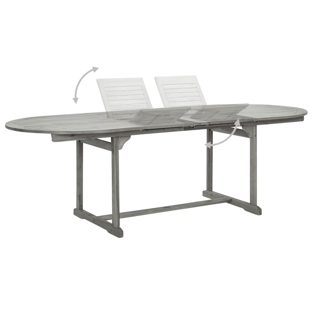Tuintafel (160-240)x100x75 cm massief acaciahout is nu te koop bij PeponiXL, paradijselijk wonen!