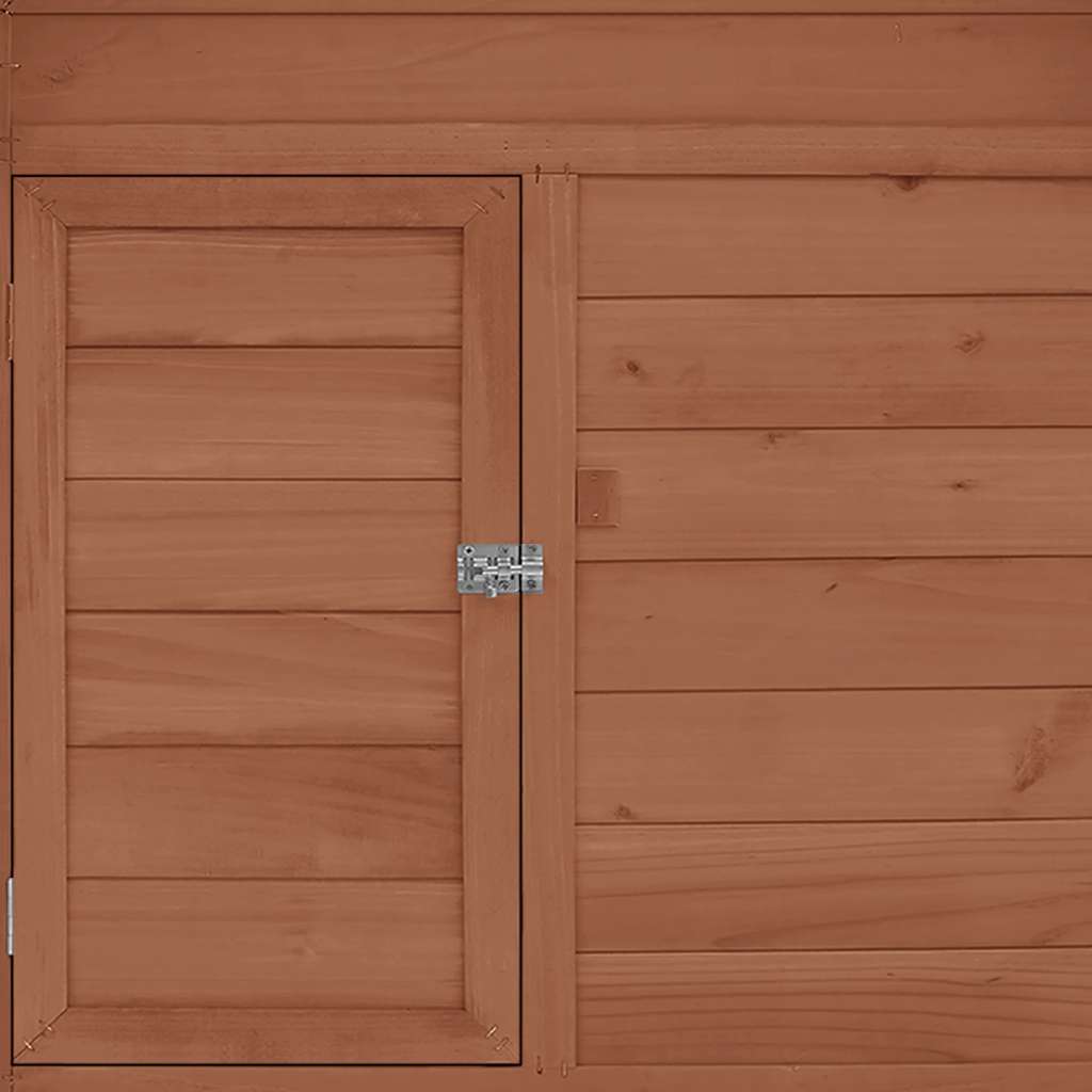 Kippenhok 150x96x110 cm massief vurenhout mokkakleurig en wit is nu te koop bij PeponiXL, paradijselijk wonen!