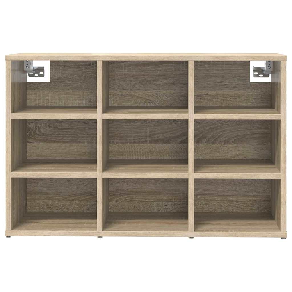 Schoenenkast Sonoma Eiken 77,5 x 30 x 51 cm Bewerkt hout is nu te koop bij PeponiXL, paradijselijk wonen!