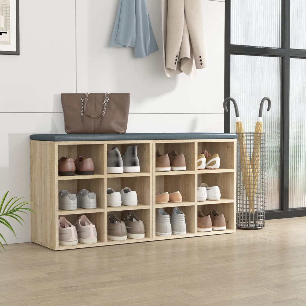 Schoenenkasten 2 st 52,5x30x50 cm sonoma eikenkleurig is nu te koop bij PeponiXL, paradijselijk wonen!
