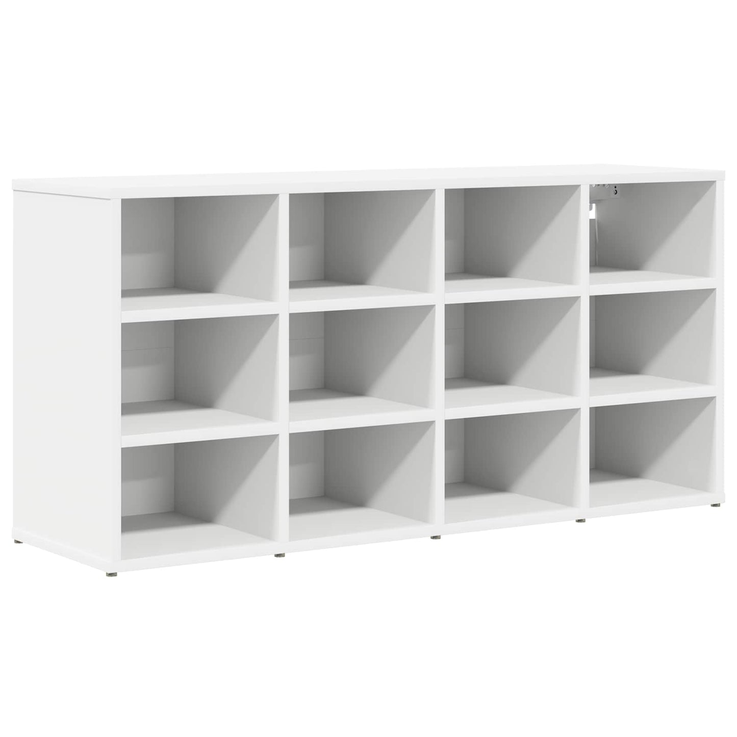 Schoenenkast met plank Wit 103 x 30 x 51 cm Bewerkt hout is nu te koop bij PeponiXL, paradijselijk wonen!