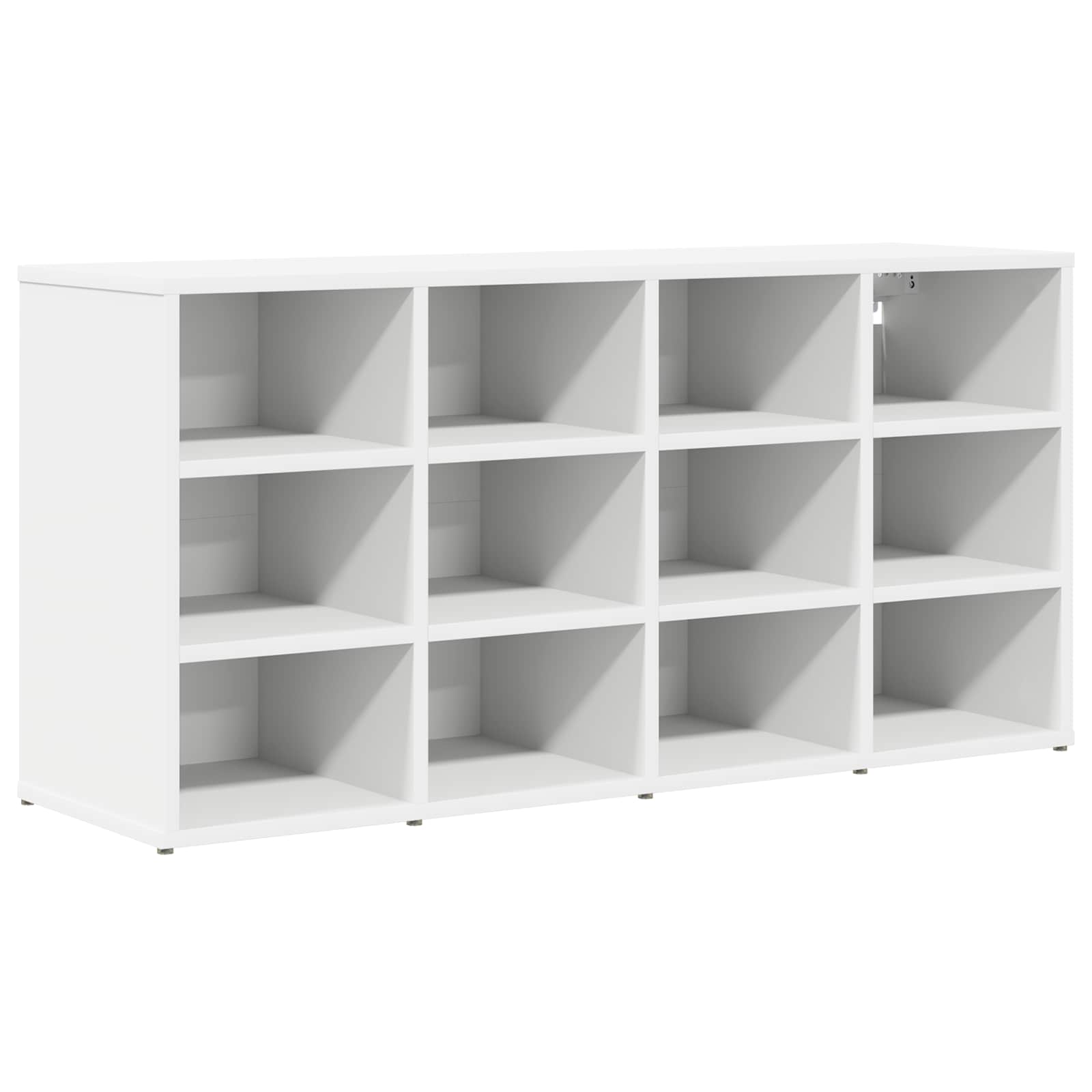 Schoenenkast met plank Wit 103 x 30 x 51 cm Bewerkt hout is nu te koop bij PeponiXL, paradijselijk wonen!