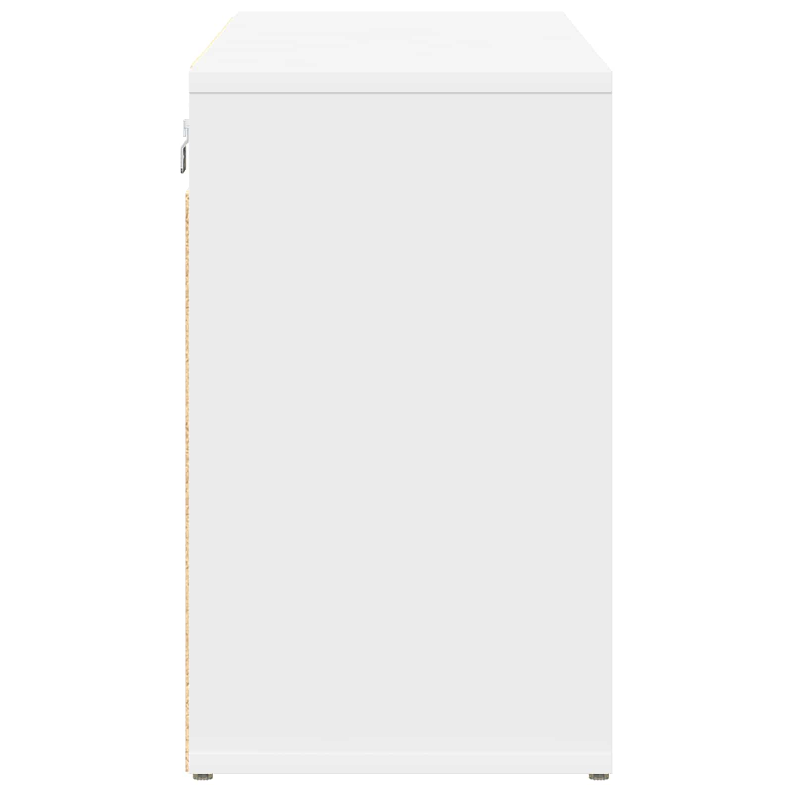 Schoenenkast met plank Wit 103 x 30 x 51 cm Bewerkt hout is nu te koop bij PeponiXL, paradijselijk wonen!