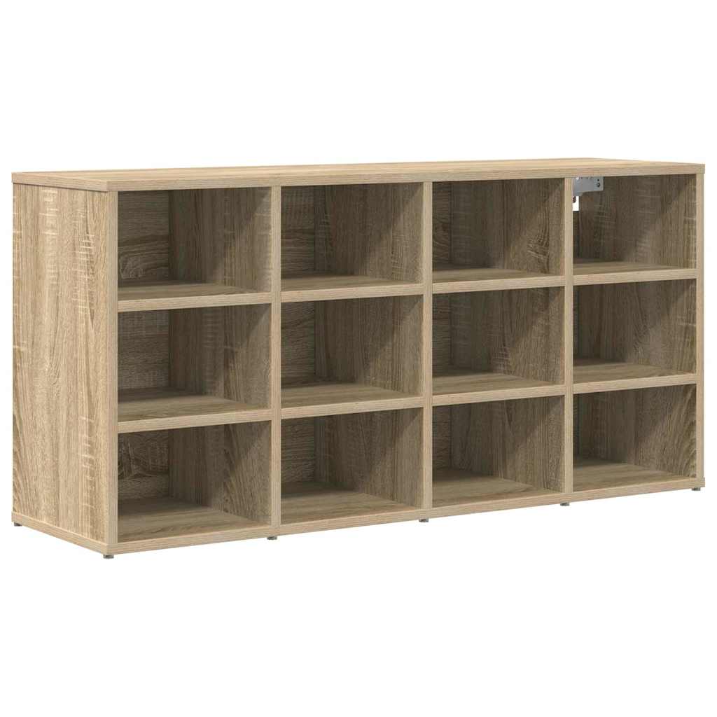 Schoenenkast Sonoma Eiken 103 x 30 x 51 cm Bewerkt hout is nu te koop bij PeponiXL, paradijselijk wonen!