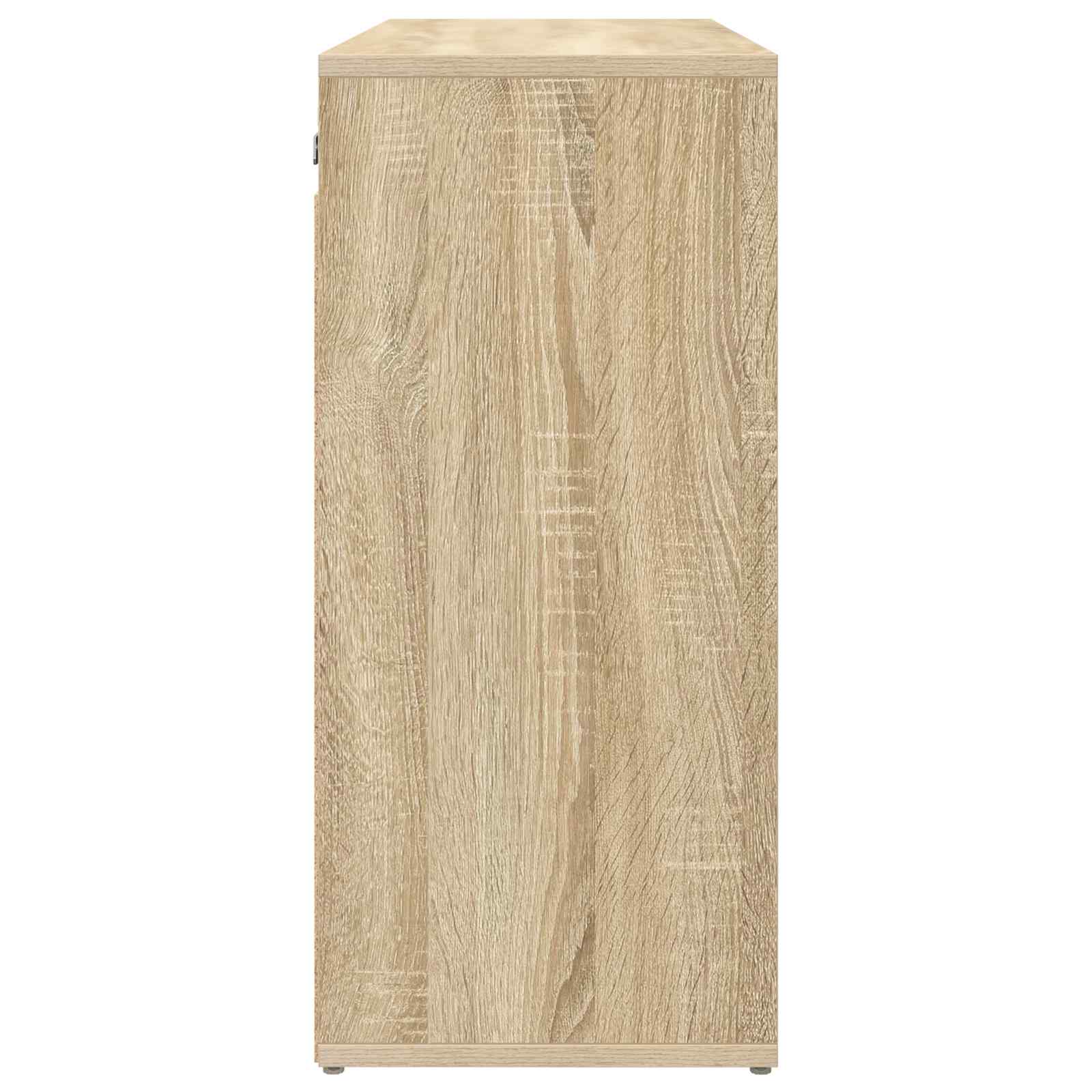 Schoenenkast Sonoma Eiken 77,5 x 30 x 67 cm Bewerkt hout is nu te koop bij PeponiXL, paradijselijk wonen!