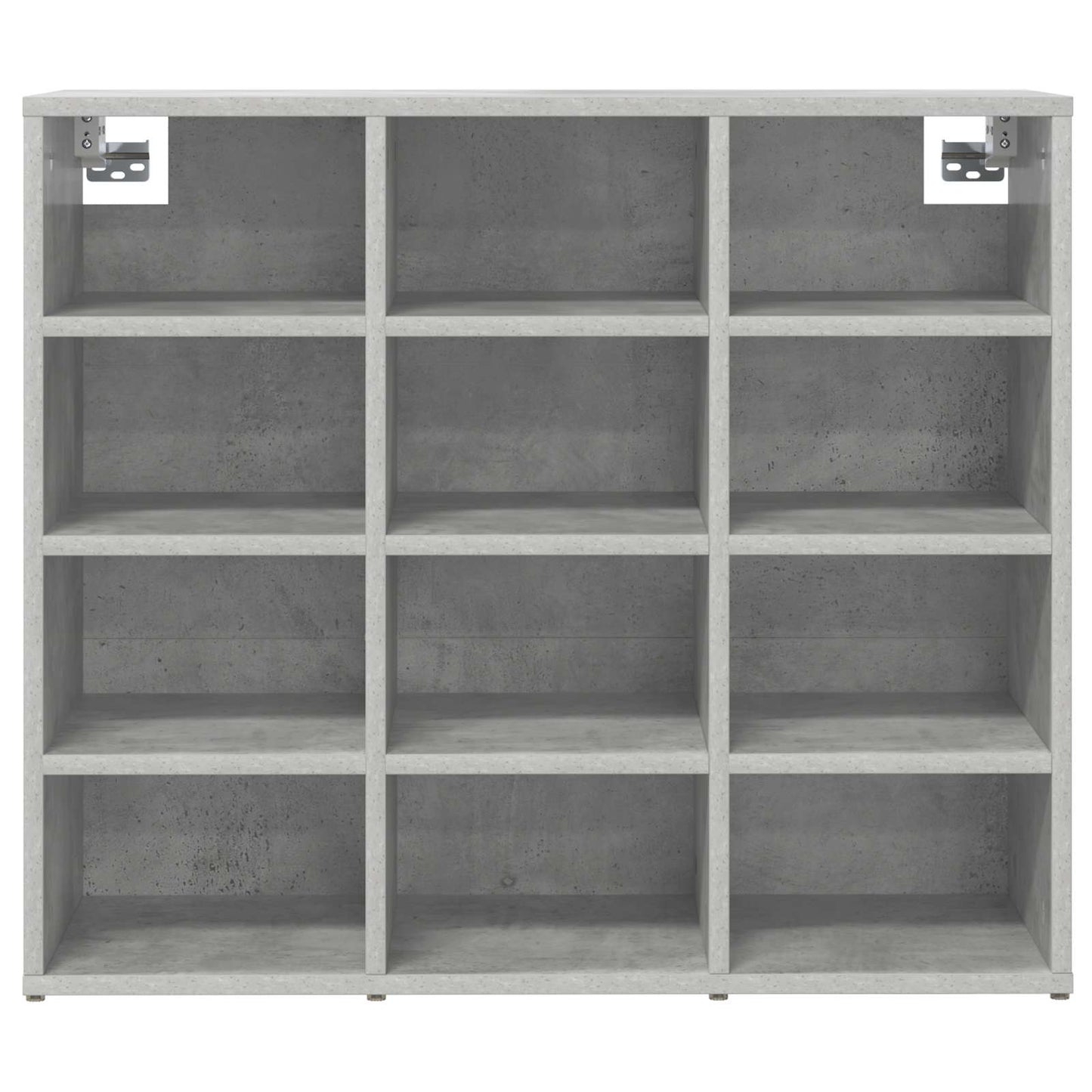 Schoenenkast Betongrijs 77,5 x 30 x 67 cm Bewerkt hout is nu te koop bij PeponiXL, paradijselijk wonen!