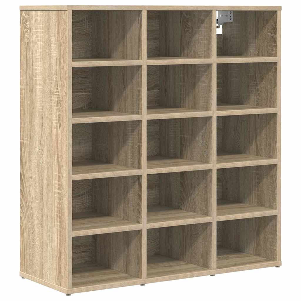 Schoenenkast Sonoma Eiken 77,5 x 30 x 83,5 cm Bewerkt hout is nu te koop bij PeponiXL, paradijselijk wonen!