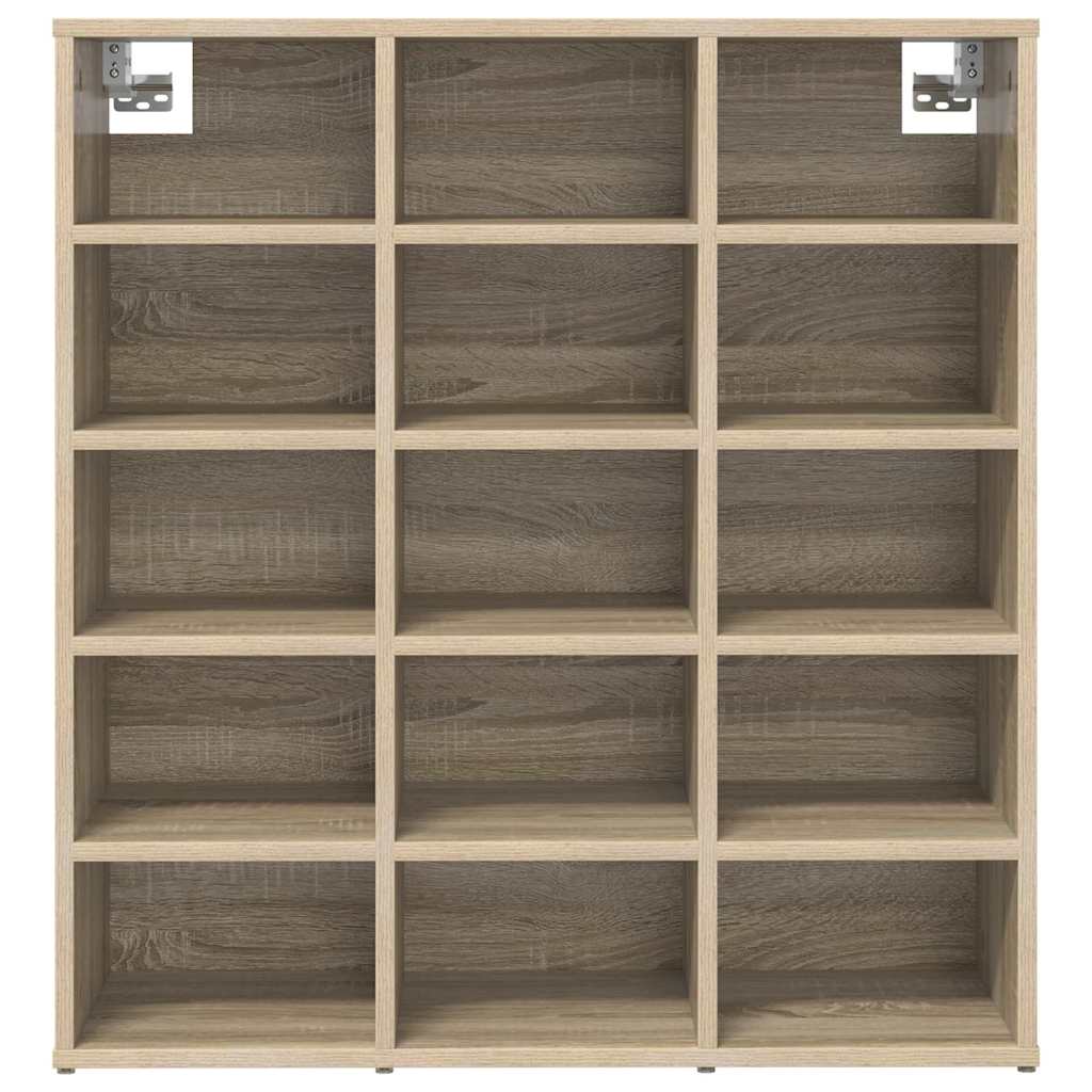 Schoenenkast Sonoma Eiken 77,5 x 30 x 83,5 cm Bewerkt hout is nu te koop bij PeponiXL, paradijselijk wonen!