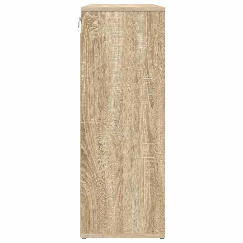 Schoenenkast Sonoma Eiken 77,5 x 30 x 83,5 cm Bewerkt hout is nu te koop bij PeponiXL, paradijselijk wonen!