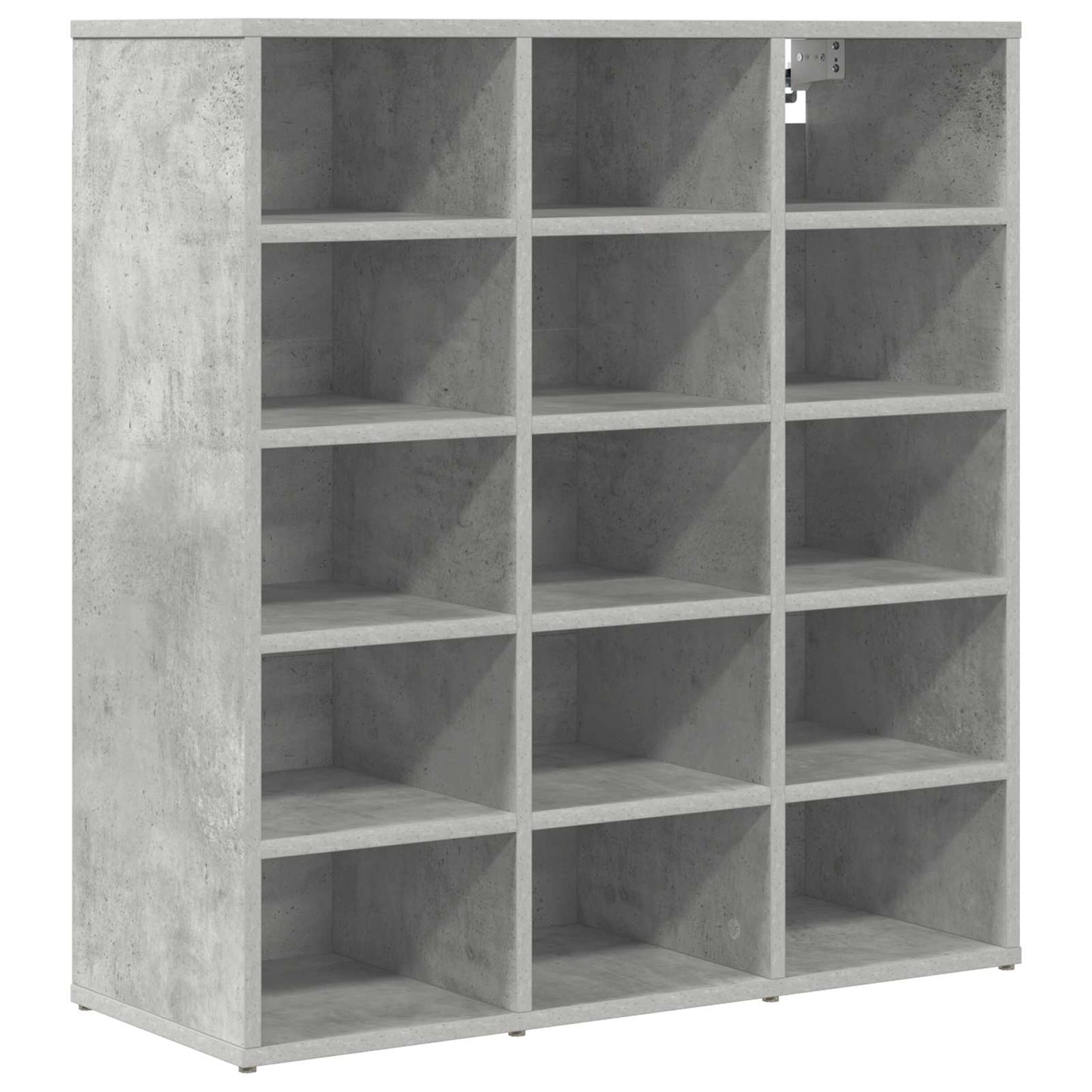 Schoenenkast Betongrijs 77,5 x 30 x 83,5 cm Bewerkt hout is nu te koop bij PeponiXL, paradijselijk wonen!