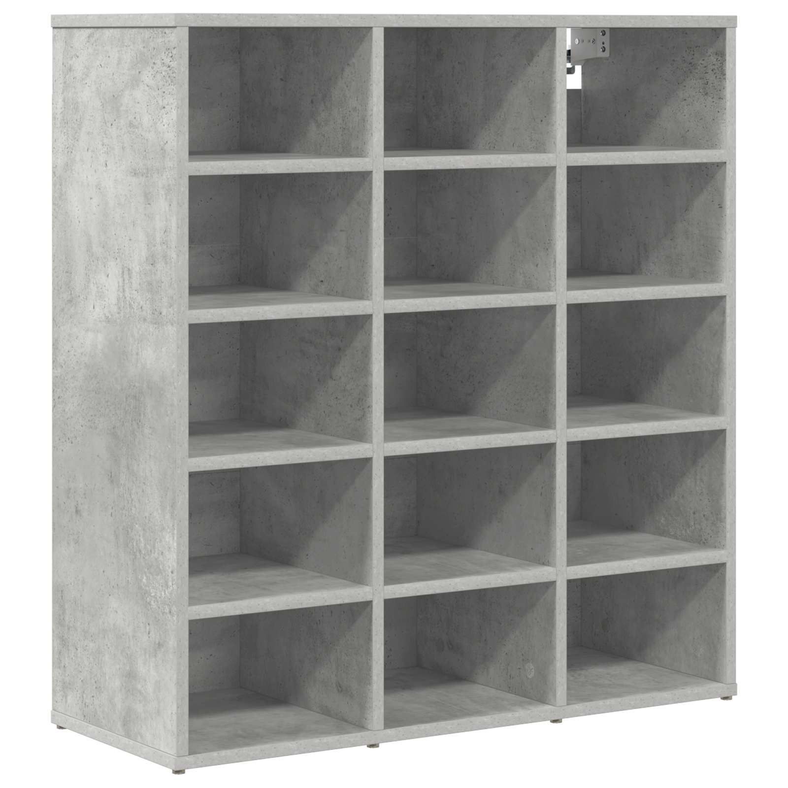Schoenenkast Betongrijs 77,5 x 30 x 83,5 cm Bewerkt hout is nu te koop bij PeponiXL, paradijselijk wonen!