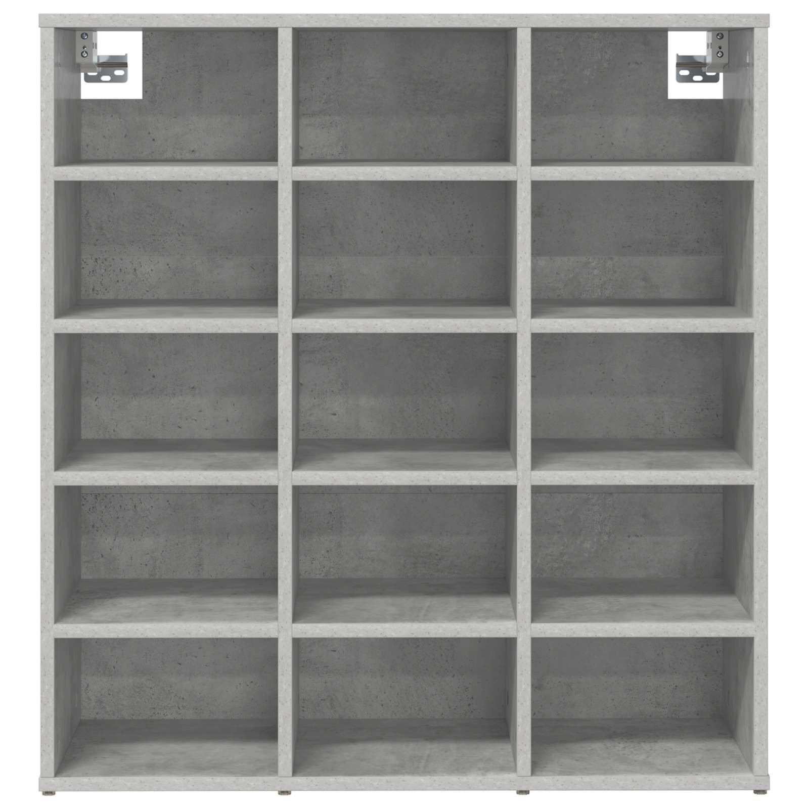 Schoenenkast Betongrijs 77,5 x 30 x 83,5 cm Bewerkt hout is nu te koop bij PeponiXL, paradijselijk wonen!