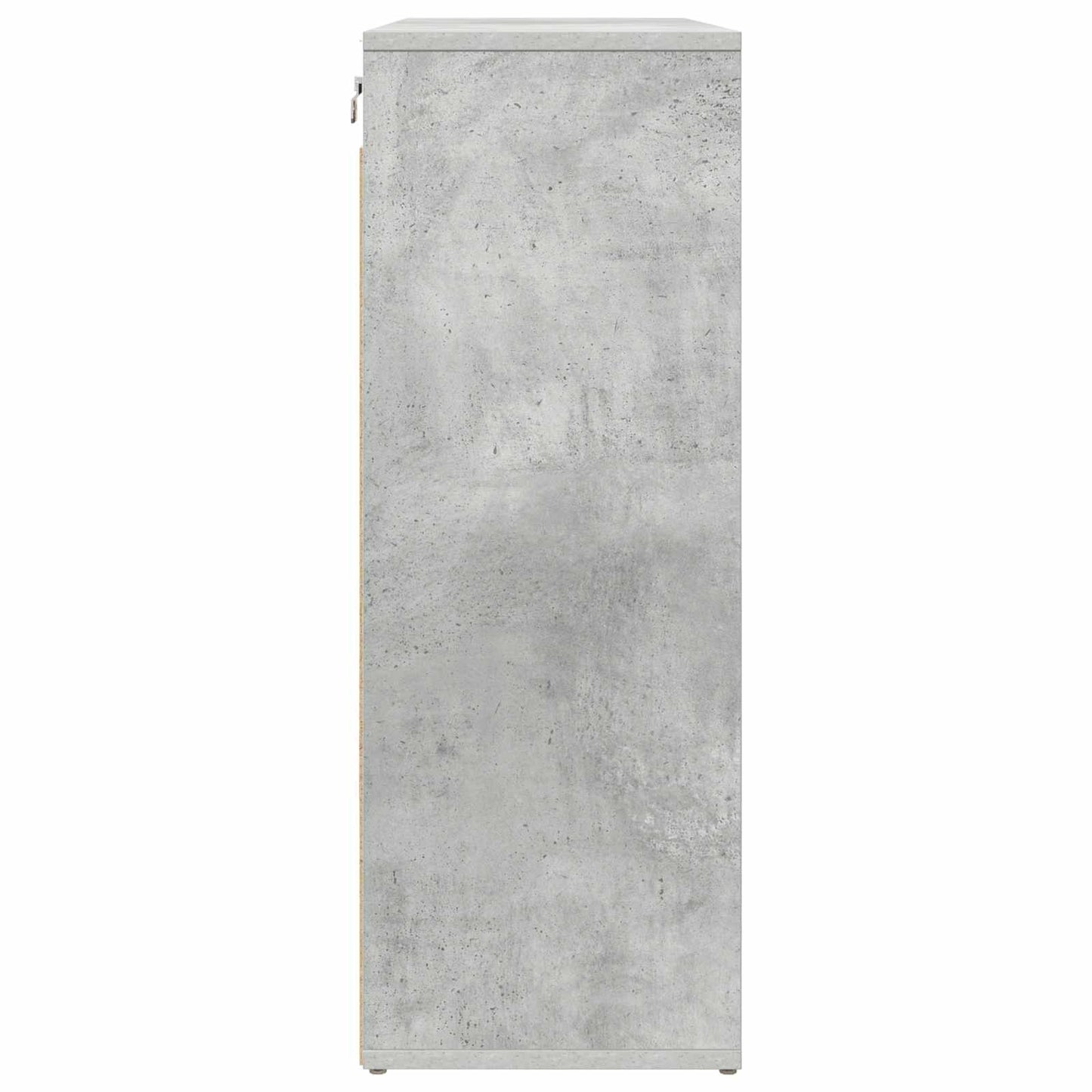 Schoenenkast Betongrijs 77,5 x 30 x 83,5 cm Bewerkt hout is nu te koop bij PeponiXL, paradijselijk wonen!