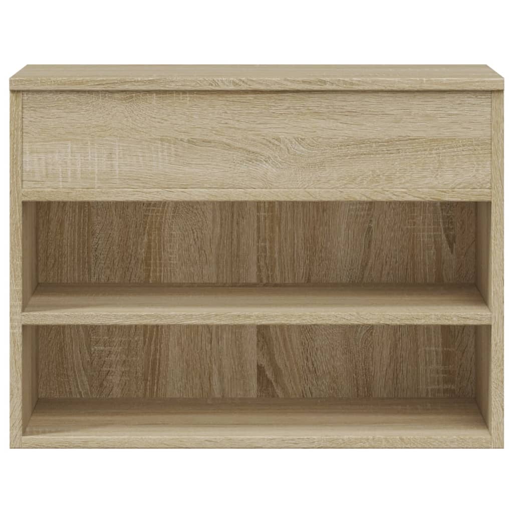 Schoenenbank 60x30x45 cm bewerkt hout sonoma eikenkleurig is nu te koop bij PeponiXL, paradijselijk wonen!