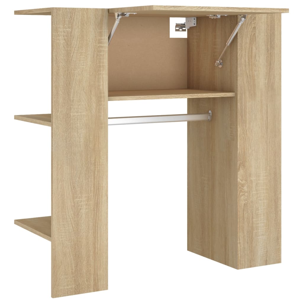 Halmeubel 97,5x37x99 cm bewerkt hout sonoma eikenkleurig is nu te koop bij PeponiXL, paradijselijk wonen!