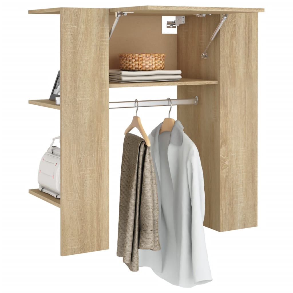 Halmeubel 97,5x37x99 cm bewerkt hout sonoma eikenkleurig is nu te koop bij PeponiXL, paradijselijk wonen!