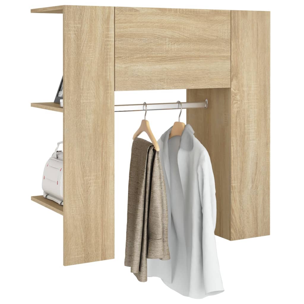 Halmeubel 97,5x37x99 cm bewerkt hout sonoma eikenkleurig is nu te koop bij PeponiXL, paradijselijk wonen!