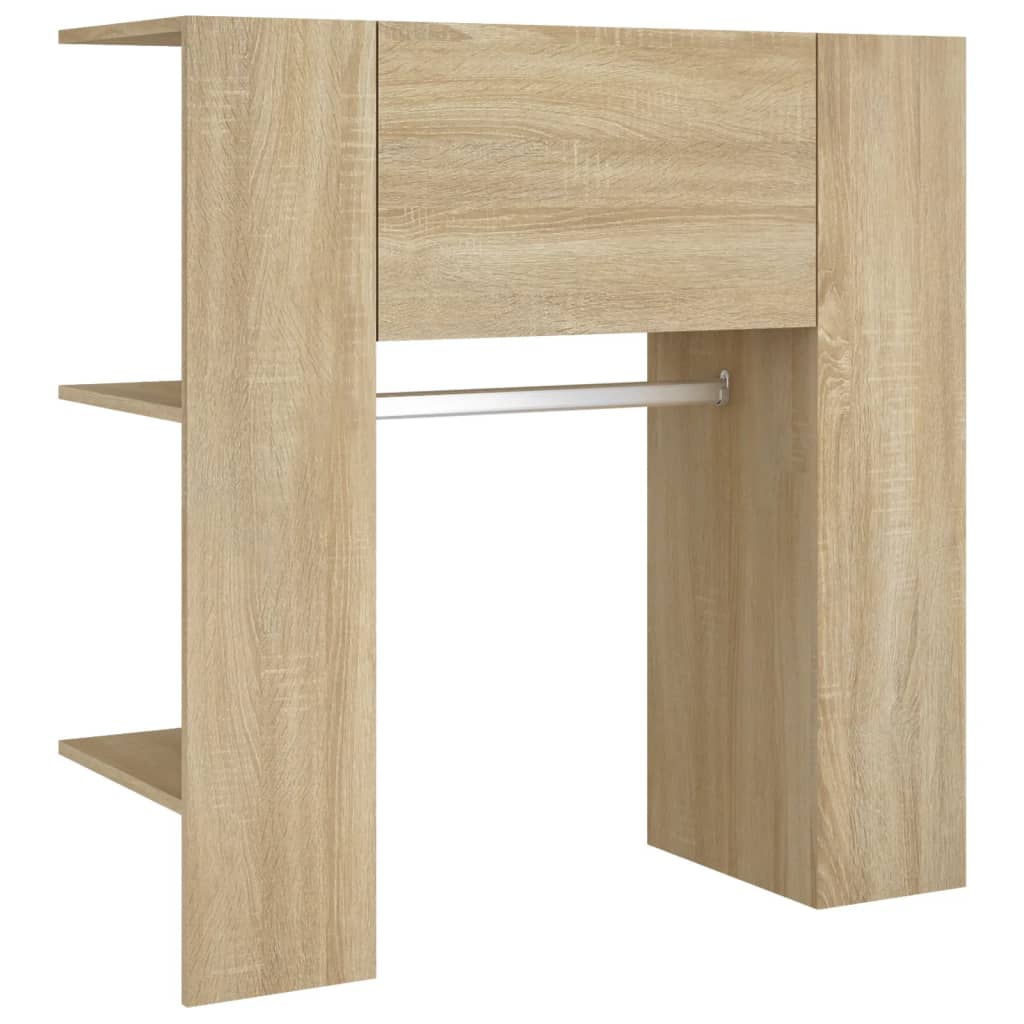 Halmeubel 97,5x37x99 cm bewerkt hout sonoma eikenkleurig is nu te koop bij PeponiXL, paradijselijk wonen!