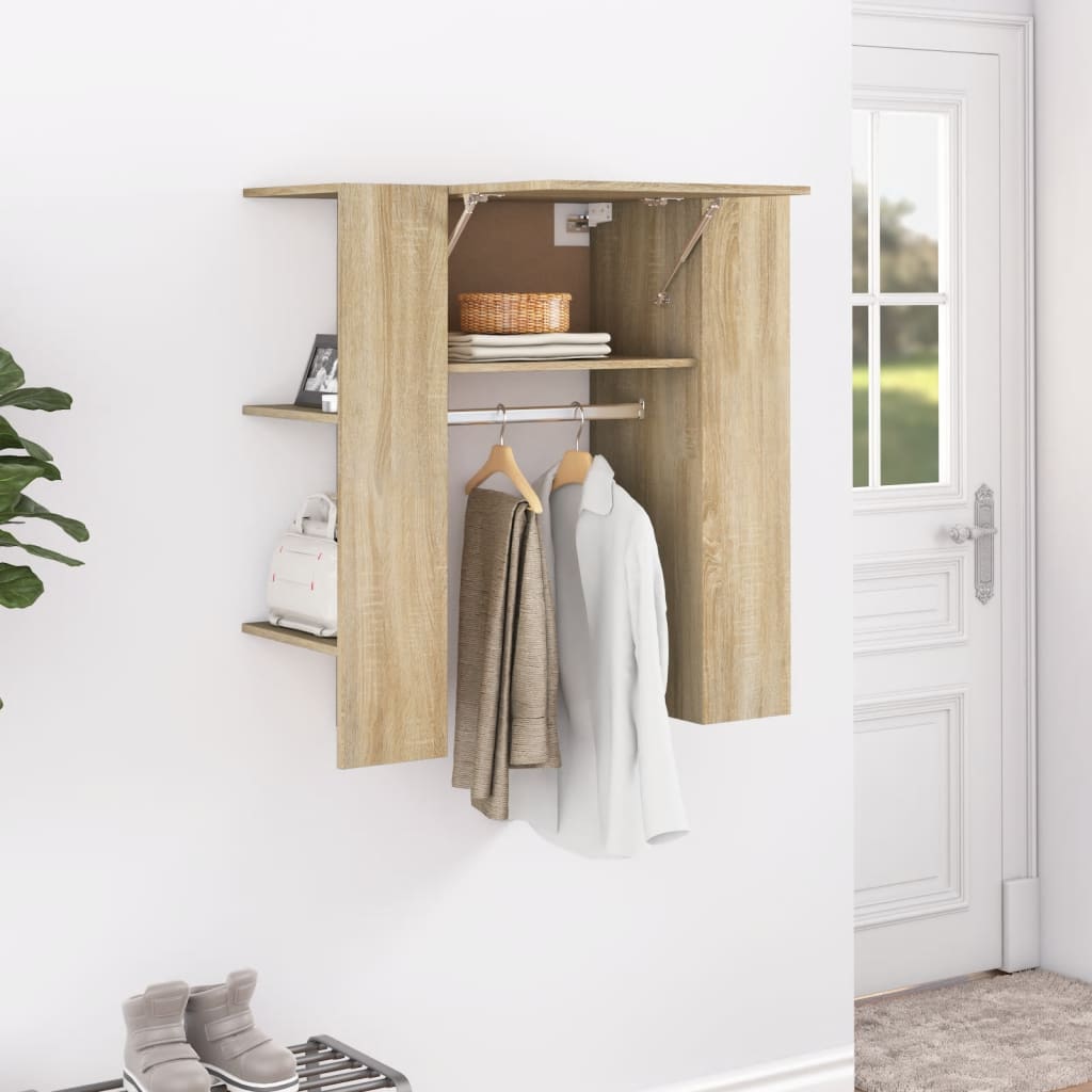 Halmeubel 97,5x37x99 cm bewerkt hout sonoma eikenkleurig is nu te koop bij PeponiXL, paradijselijk wonen!
