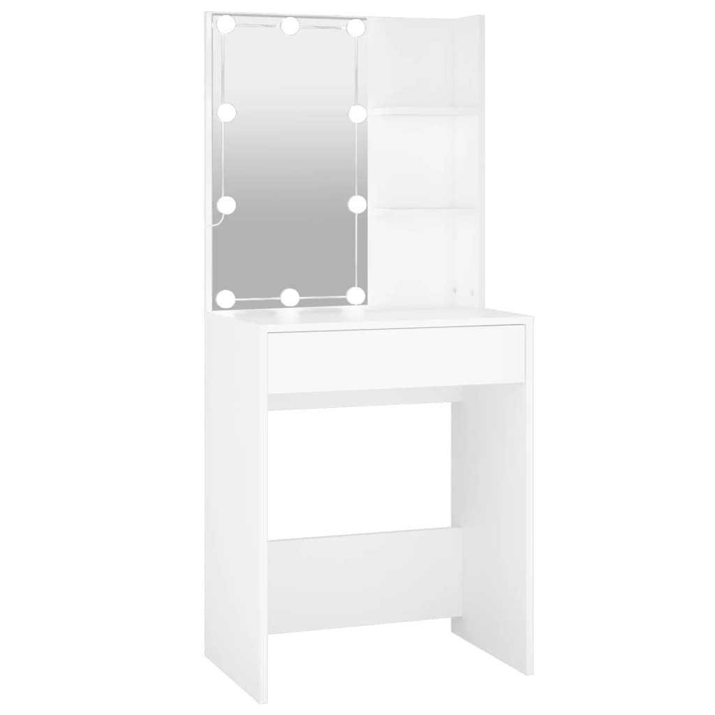 Kaptafel met LED-verlichting 60x40x140 cm wit is nu te koop bij PeponiXL, paradijselijk wonen!